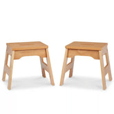 Wooden Stools – Set of 2