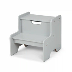 Wooden Step Stool – Gray