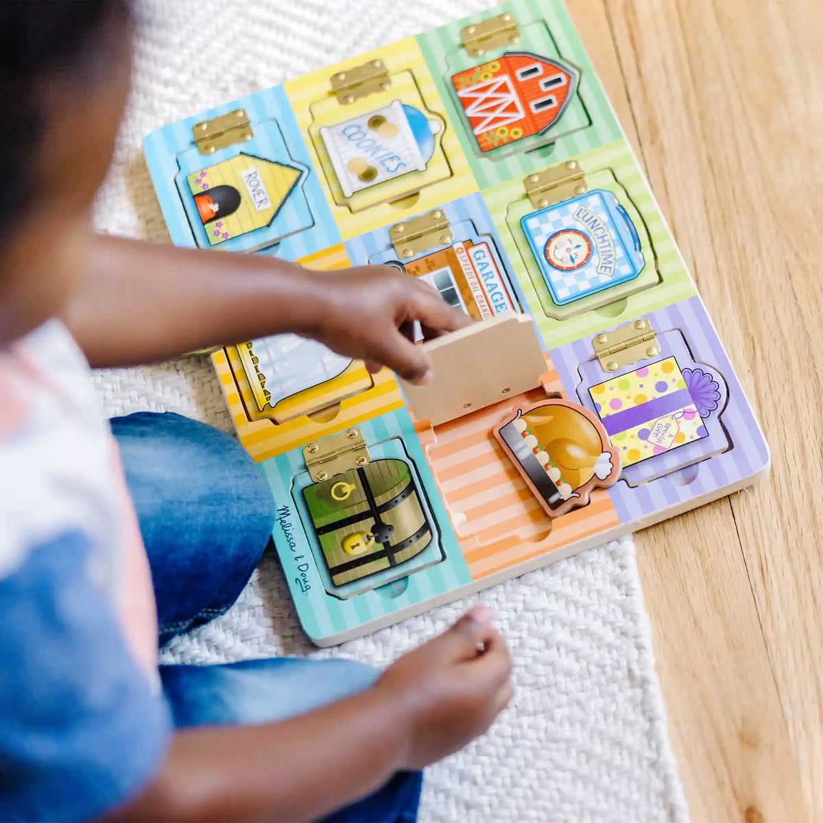Wooden Magnetic Hide & Seek Board