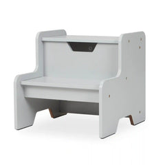 Wooden Step Stool – Gray
