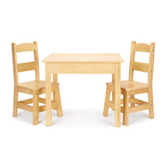 Wooden Table & Chairs - Natural