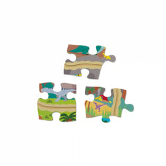 Dinosaur Adventure Tracks Floor Puzzle – 48 Pieces + 2 Wind-Up Dinosaurs