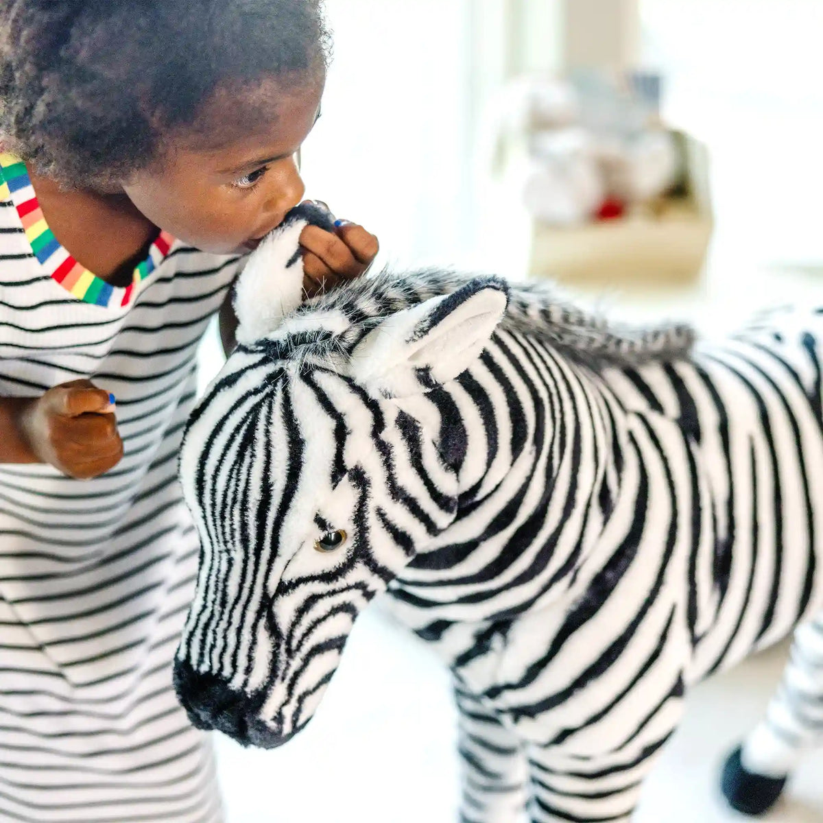 Zebra Lifelike Plush Stuffed Animal