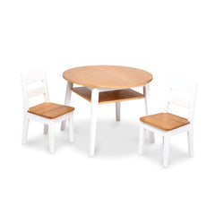 Wooden Round Table & Chairs Set